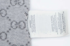 Logo Wool Grey Scarf