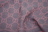 Gucci Pre-owned Logo Wool Pink Scarf