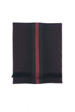 Gucci Pre-owned Logo Wool Burgundy Scarf