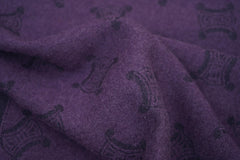 CELINE Pre-Owned Logo Wool Purple Scarf
