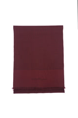 Salvatore Ferragamo Pre-Owned Plain Wool Maroon Scarf