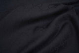 Gucci Pre-owned Logo Wool Black Scarf