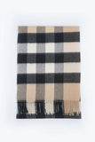 Classic Check Cashmere Beige Scarf