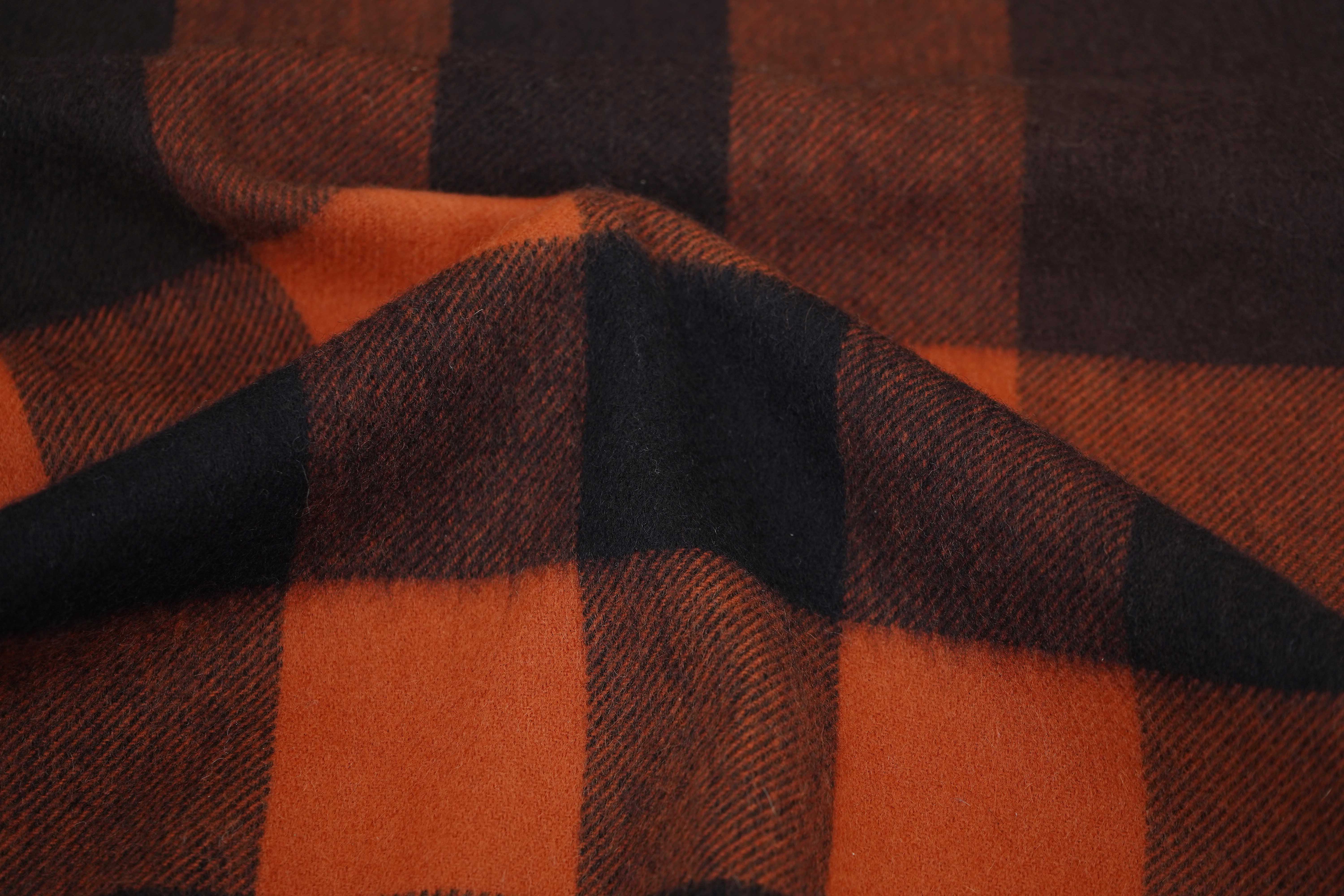 Classic Check Cashmere Orange Scarf