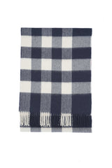 Burberry Pre-Owned Check Cashmere Blue Scarf