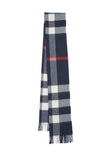 Classic Check Cashmere Blue Scarf