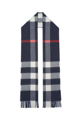 Burberry Pre-Owned Check Cashmere Blue Scarf
