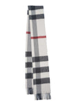 Classic Check Cashmere Ecru Scarf