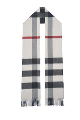 Burberry Pre-Owned Check Cashmere Ecru Scarf