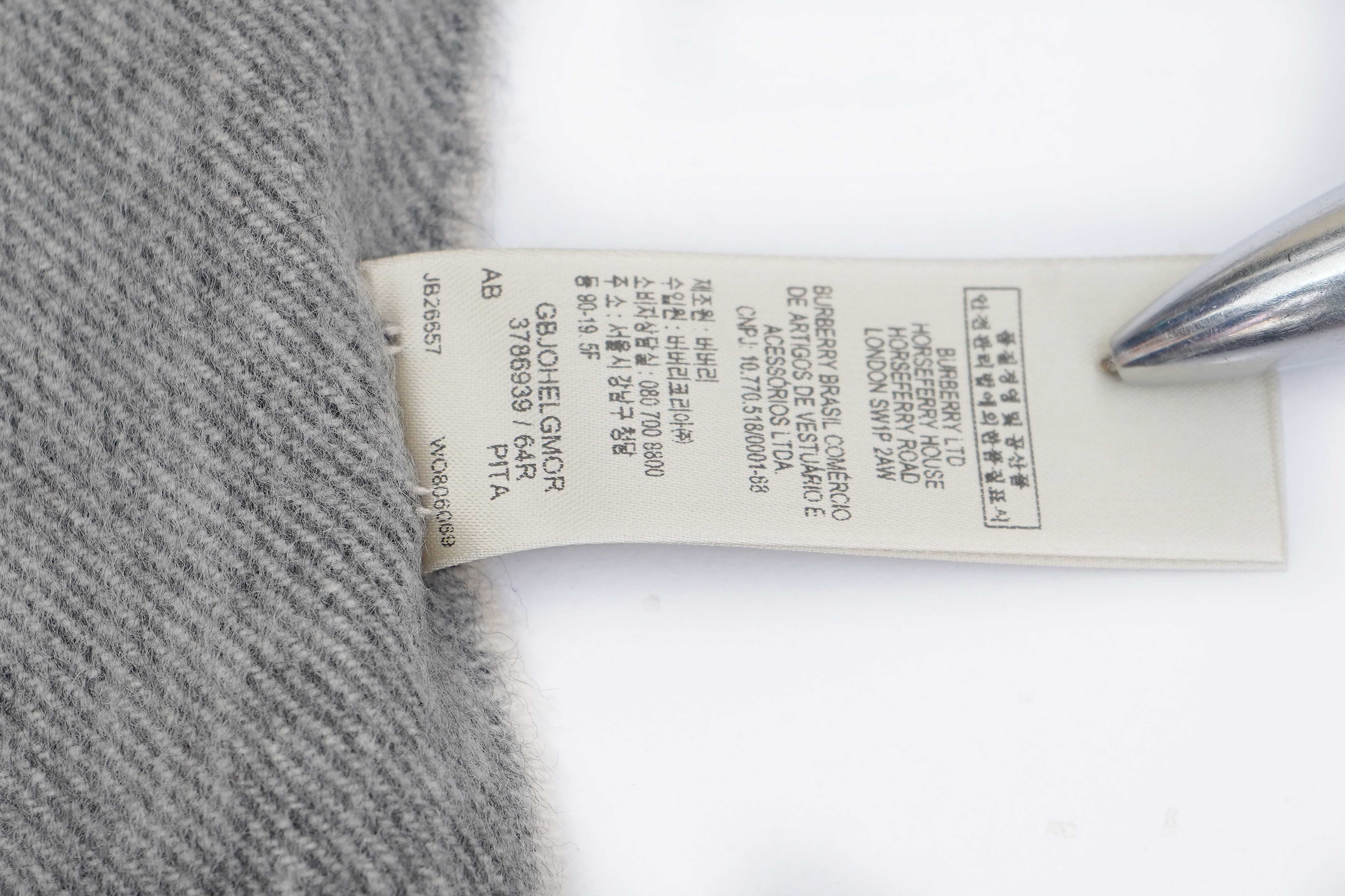 Classic Check Cashmere Ecru Scarf