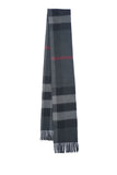 Classic Check Cashmere Dark Grey/Charcoal Scarf