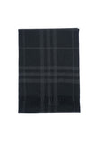 Classic Check Cashmere Dark Grey/Charcoal Scarf