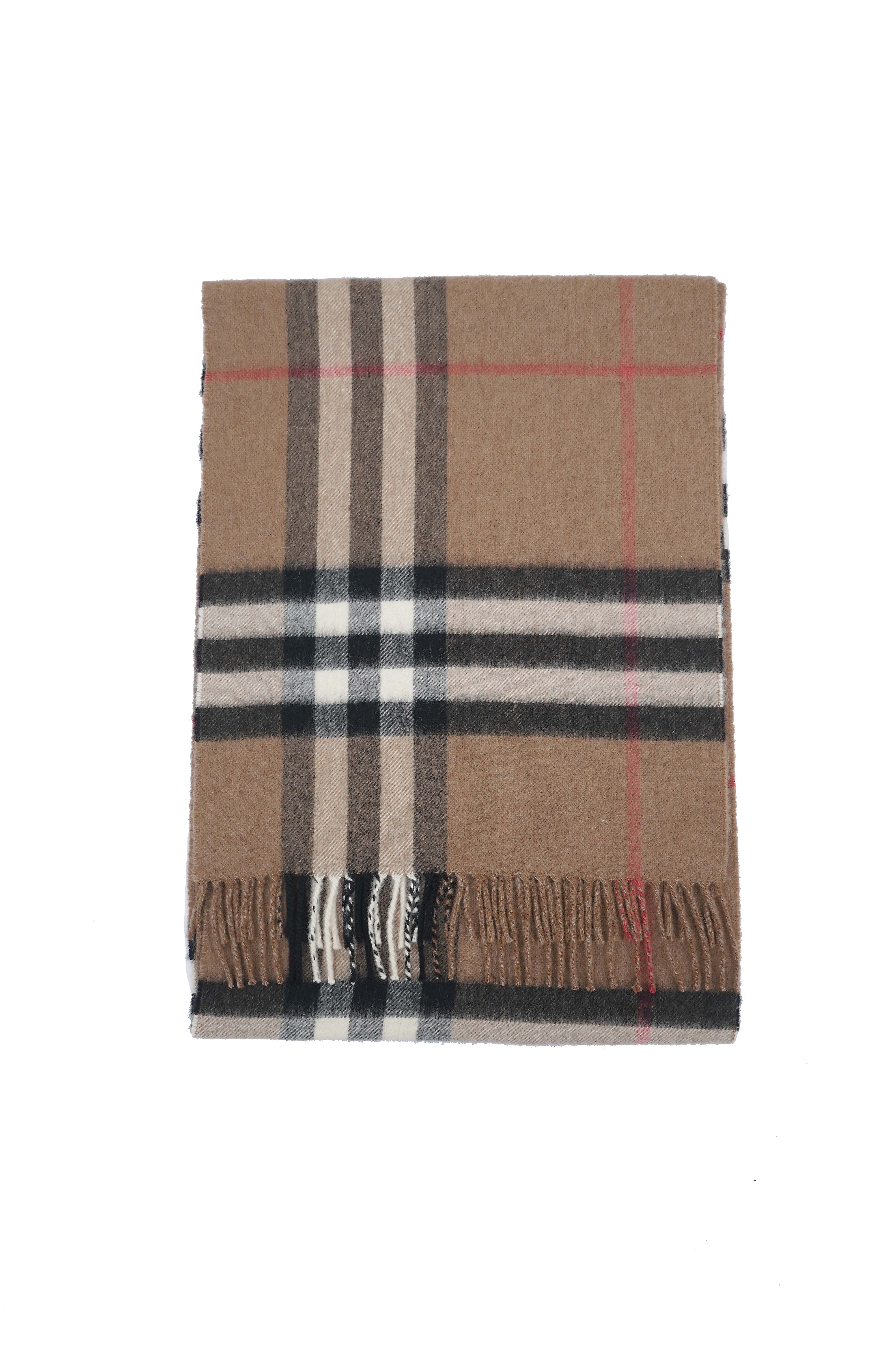 Classic Check Cashmere Beige Scarf