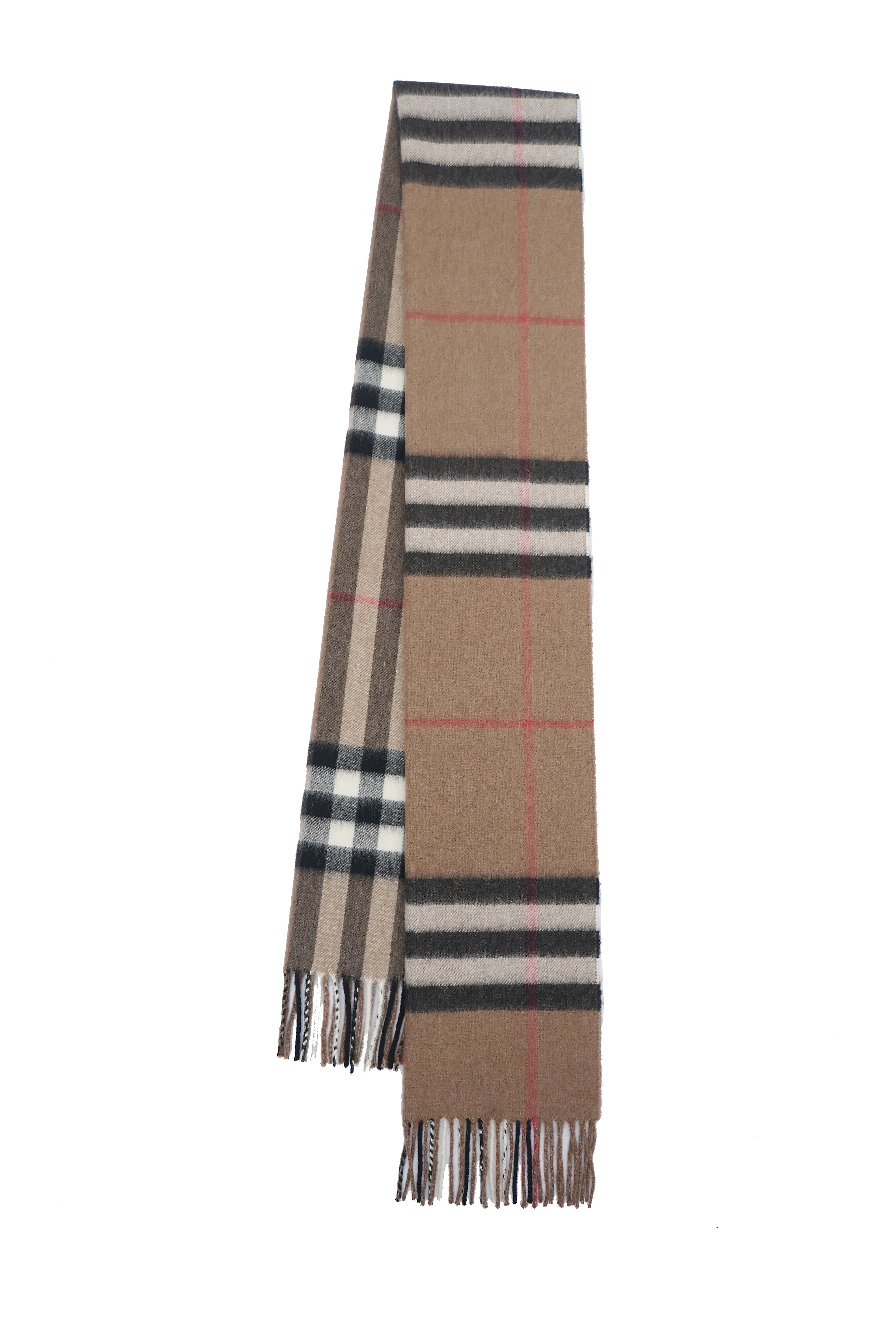 Classic Check Cashmere Beige Scarf