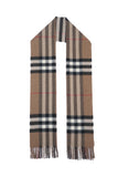 Classic Check Cashmere Beige Scarf
