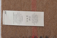 Burberry Pre-Owned Check Cashmere Beige Scarf