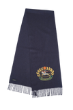 Logo Cashmere Blue Scarf