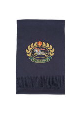 Burberry Pre-Owned Logo Cashmere Blue Scarf